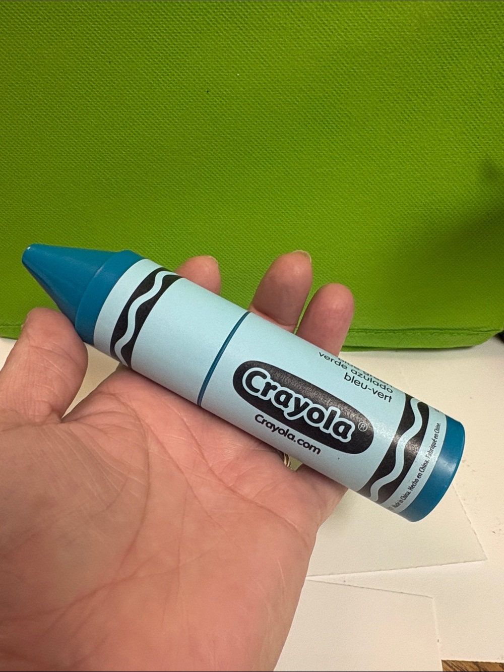 Crayola Blue Green Wendy”s Crayon